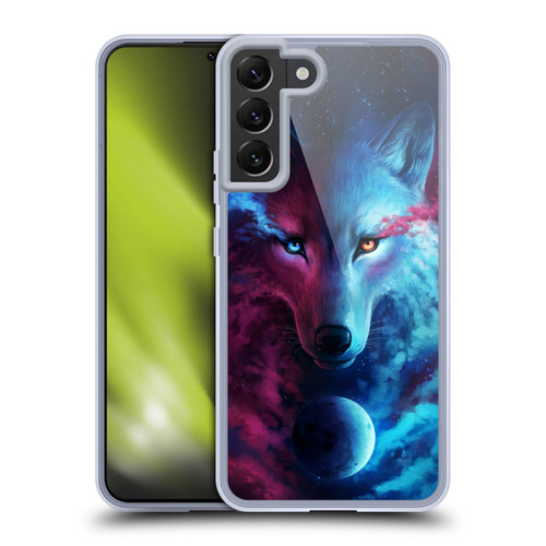 Jonas "JoJoesArt" Jödicke Wildlife Wolf Galaxy Soft Gel Case for Samsung Galaxy S22+ 5G & MagSafe