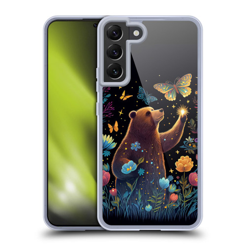 JK Stewart Art Bear Reaching Up Soft Gel Case for Samsung Galaxy S22+ 5G & MagSafe