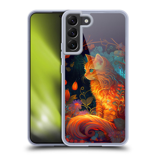 JK Stewart Art Cat Soft Gel Case for Samsung Galaxy S22+ 5G & MagSafe