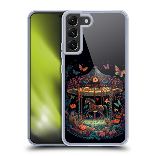 JK Stewart Graphics Carousel Dark Knight Garden Soft Gel Case for Samsung Galaxy S22+ 5G & MagSafe