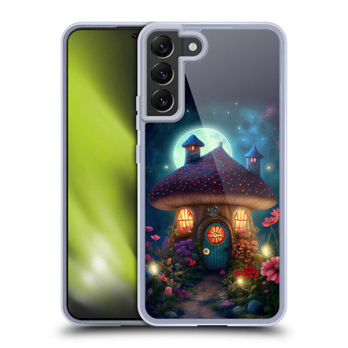 JK Stewart Graphics Mushroom House Soft Gel Case for Samsung Galaxy S22+ 5G & MagSafe