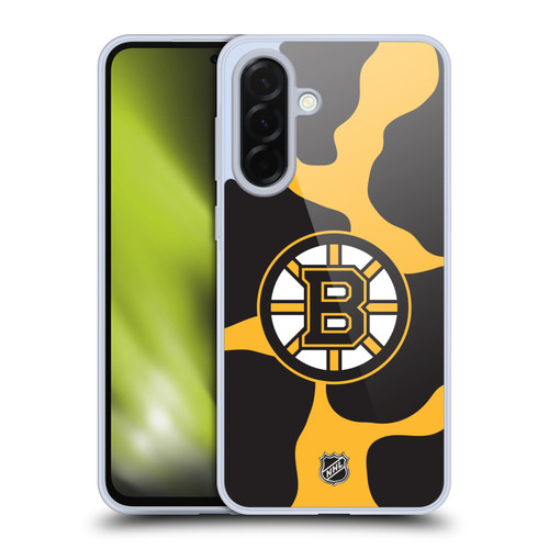 NHL Boston Bruins Cow Pattern Soft Gel Case for Samsung Galaxy A36 5G