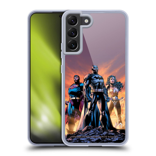 Justice League DC Comics Comic Book Covers Icons Trinity Soft Gel Case for Samsung Galaxy S22+ 5G & MagSafe