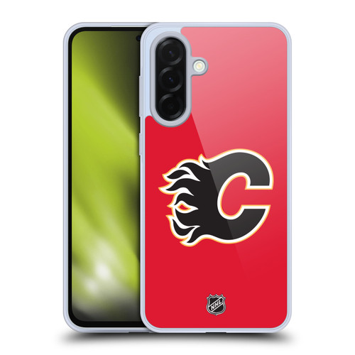 NHL Calgary Flames Plain Soft Gel Case for Samsung Galaxy A36 5G