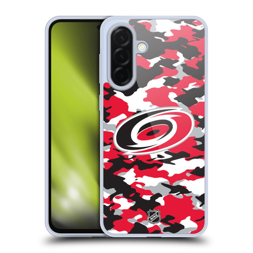 NHL Carolina Hurricanes Camouflage Soft Gel Case for Samsung Galaxy A36 5G