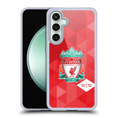 Custom Customised Personalised Liverpool Football Club Logo 1 Crest Geometric Red Soft Gel Case for Samsung Galaxy S23 FE 5G