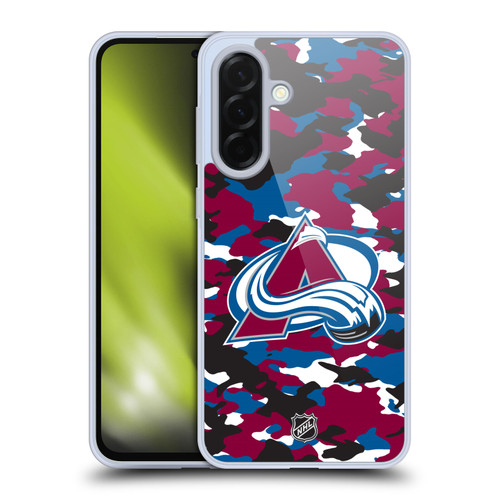 NHL Colorado Avalanche Camouflage Soft Gel Case for Samsung Galaxy A36 5G