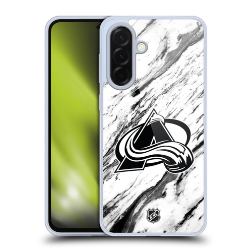 NHL Colorado Avalanche Marble Soft Gel Case for Samsung Galaxy A36 5G