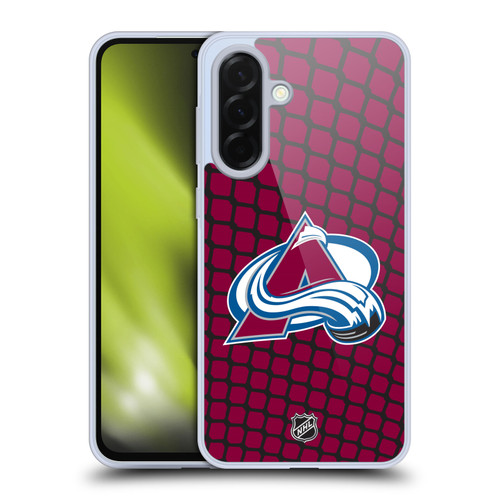 NHL Colorado Avalanche Net Pattern Soft Gel Case for Samsung Galaxy A36 5G