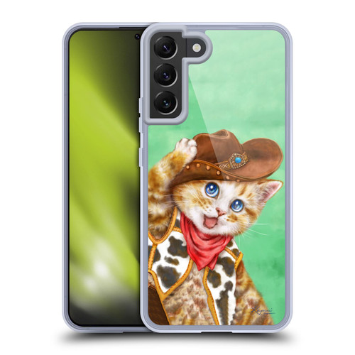 Kayomi Harai Animals And Fantasy Cowboy Kitten Soft Gel Case for Samsung Galaxy S22+ 5G & MagSafe