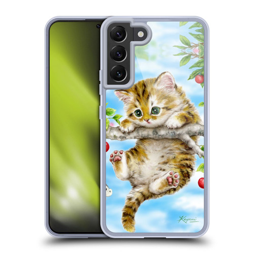 Kayomi Harai Animals And Fantasy Cherry Tree Kitten Soft Gel Case for Samsung Galaxy S22+ 5G & MagSafe