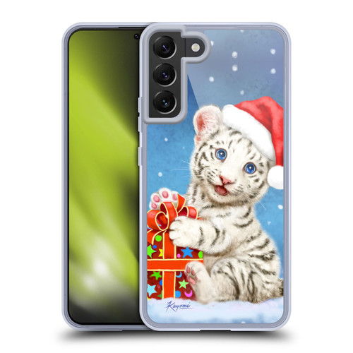 Kayomi Harai Animals And Fantasy White Tiger Christmas Gift Soft Gel Case for Samsung Galaxy S22+ 5G & MagSafe