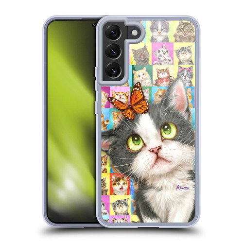 Kayomi Harai Graphic Art Cats Puzzle Soft Gel Case for Samsung Galaxy S22+ 5G & MagSafe