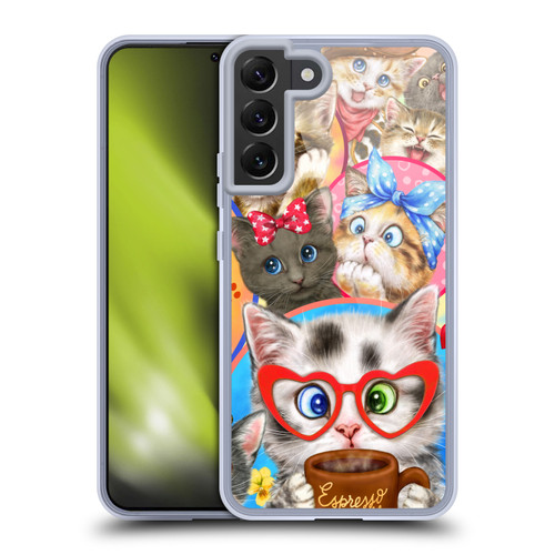 Kayomi Harai Graphic Art Character Cats Soft Gel Case for Samsung Galaxy S22+ 5G & MagSafe