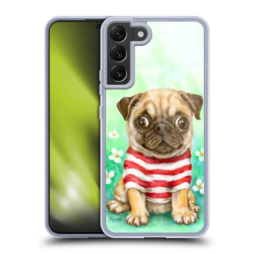 Kayomi Harai Graphic Art Pug Soft Gel Case for Samsung Galaxy S22+ 5G & MagSafe