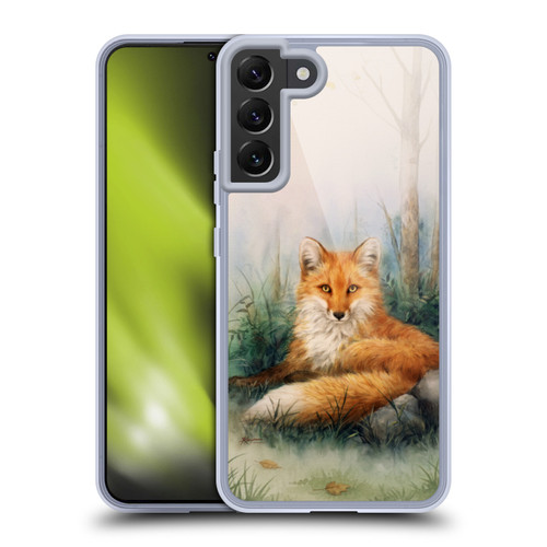 Kayomi Harai Graphic Art Woodland Beauty Fox Soft Gel Case for Samsung Galaxy S22+ 5G & MagSafe