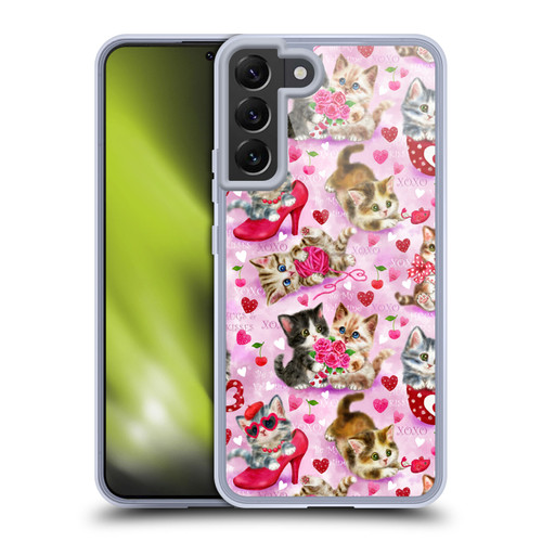Kayomi Harai Magical Fantasy Hugs & Kisses Kittens Pattern Soft Gel Case for Samsung Galaxy S22+ 5G & MagSafe