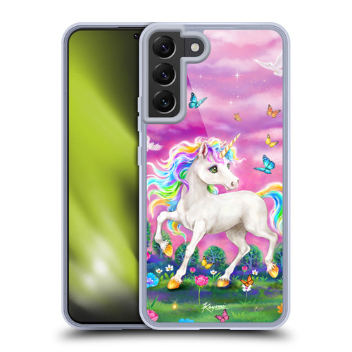 Kayomi Harai Magical Fantasy Unicorn And Butterflies Soft Gel Case for Samsung Galaxy S22+ 5G & MagSafe