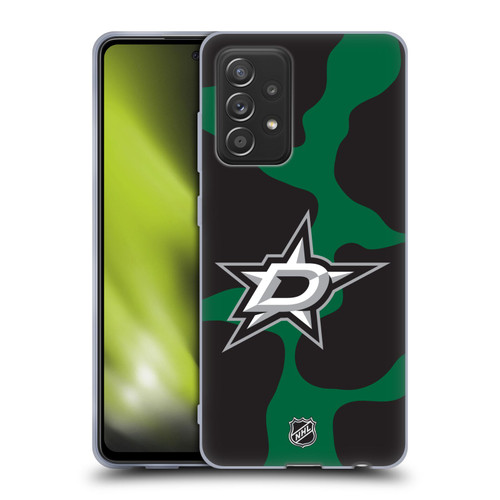NHL Dallas Stars Cow Pattern Soft Gel Case for Samsung Galaxy A52 / A52s / 5G (2021)