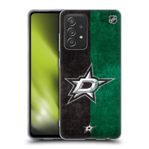 NHL Dallas Stars Half Distressed Soft Gel Case for Samsung Galaxy A52 / A52s / 5G (2021)
