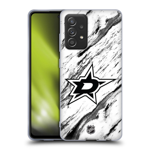 NHL Dallas Stars Marble Soft Gel Case for Samsung Galaxy A52 / A52s / 5G (2021)