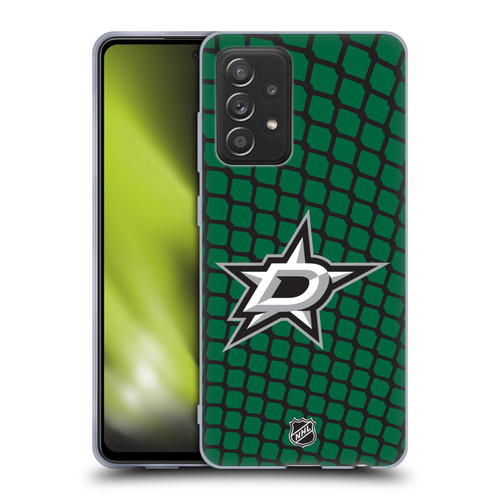 NHL Dallas Stars Net Pattern Soft Gel Case for Samsung Galaxy A52 / A52s / 5G (2021)