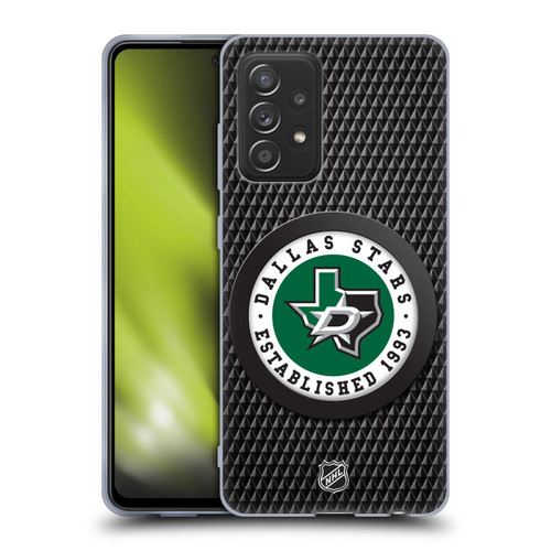 NHL Dallas Stars Puck Texture Soft Gel Case for Samsung Galaxy A52 / A52s / 5G (2021)