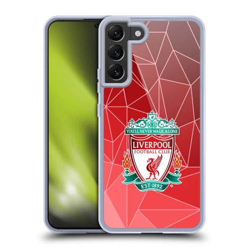 Liverpool Football Club Crest & Liverbird 2 Geometric Soft Gel Case for Samsung Galaxy S22+ 5G & MagSafe