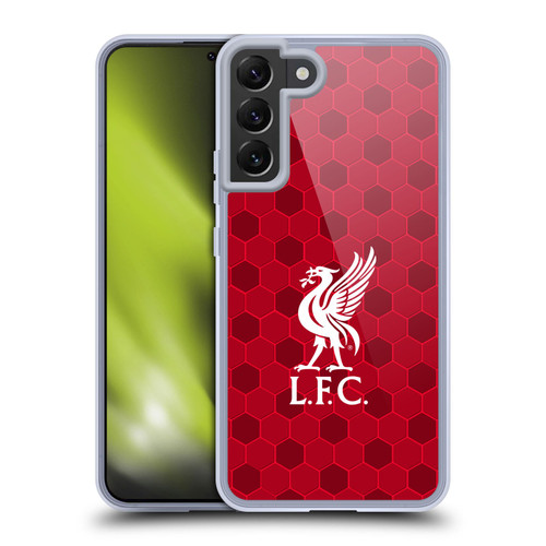 Liverpool Football Club Crest & Liverbird 2 Red Soft Gel Case for Samsung Galaxy S22+ 5G & MagSafe