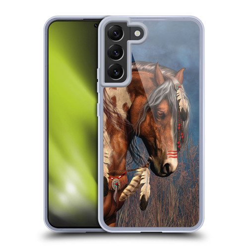 Laurie Prindle Fantasy Horse Native American War Pony Soft Gel Case for Samsung Galaxy S22+ 5G & MagSafe