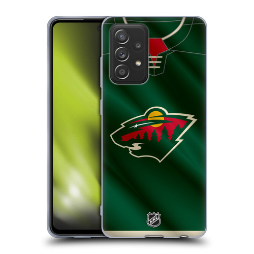 NHL Minnesota Wild Jersey Soft Gel Case for Samsung Galaxy A52 / A52s / 5G (2021)