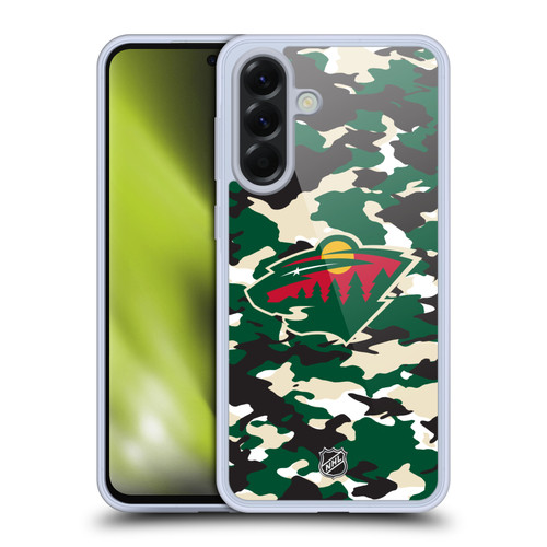 NHL Minnesota Wild Camouflage Soft Gel Case for Samsung Galaxy A56 5G