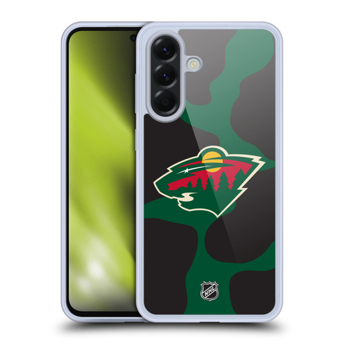 NHL Minnesota Wild Cow Pattern Soft Gel Case for Samsung Galaxy A56 5G