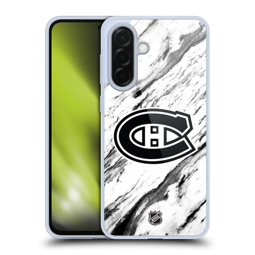 NHL Montreal Canadiens Marble Soft Gel Case for Samsung Galaxy A36 5G