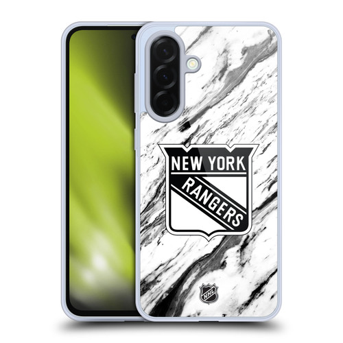 NHL New York Rangers Marble Soft Gel Case for Samsung Galaxy A36 5G
