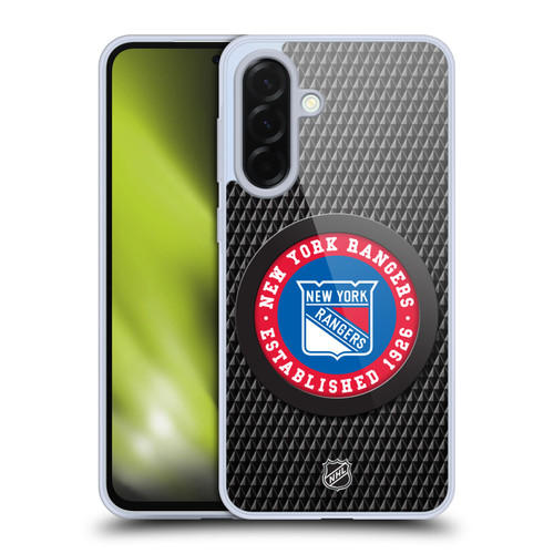 NHL New York Rangers Puck Texture Soft Gel Case for Samsung Galaxy A36 5G