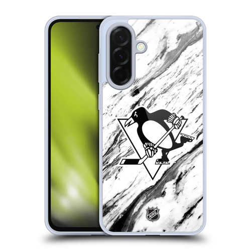 NHL Pittsburgh Penguins Marble Soft Gel Case for Samsung Galaxy A36 5G