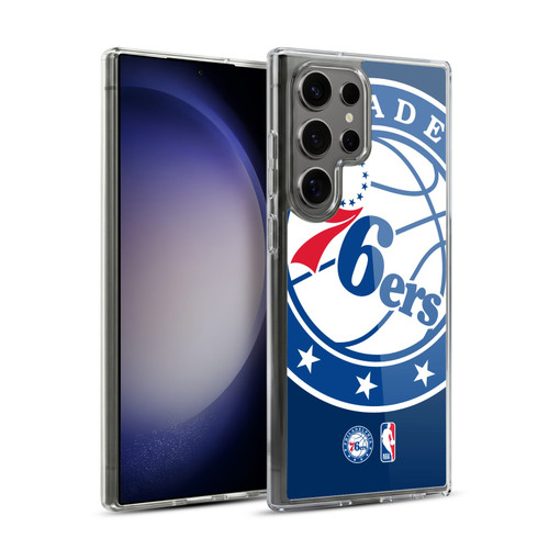 NBA Philadelphia 76ers Logo Oversized Soft Gel Case for Samsung Galaxy S23 Ultra 5G & MagSafe