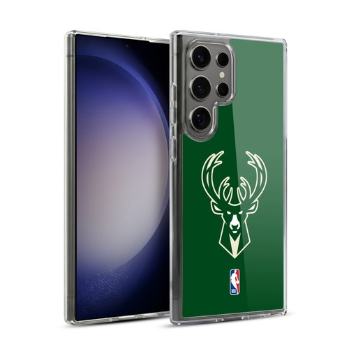 NBA Milwaukee Bucks Logo Green Soft Gel Case for Samsung Galaxy S23 Ultra 5G & MagSafe