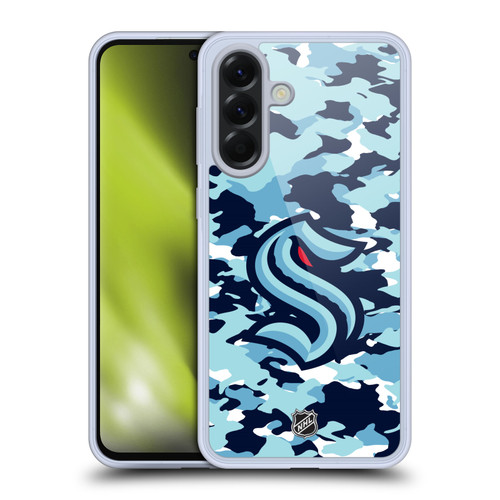 NHL Seattle Kraken Camouflage Soft Gel Case for Samsung Galaxy A56 5G
