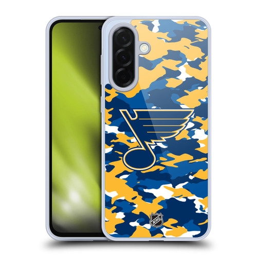 NHL St Louis Blues Camouflage Soft Gel Case for Samsung Galaxy A36 5G