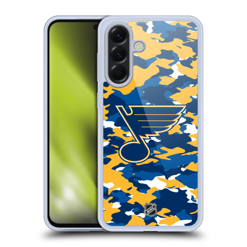 NHL St Louis Blues Camouflage Soft Gel Case for Samsung Galaxy A56 5G