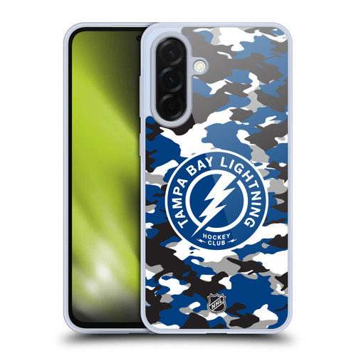 NHL Tampa Bay Lightning Camouflage Soft Gel Case for Samsung Galaxy A36 5G