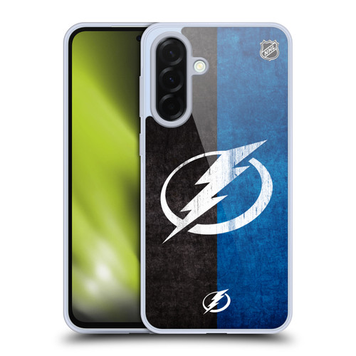 NHL Tampa Bay Lightning Half Distressed Soft Gel Case for Samsung Galaxy A36 5G