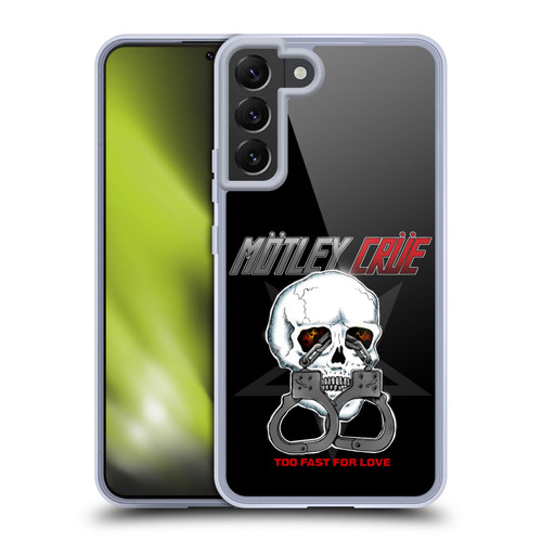Motley Crue Logos Too Fast For Love Skull Soft Gel Case for Samsung Galaxy S22+ 5G & MagSafe