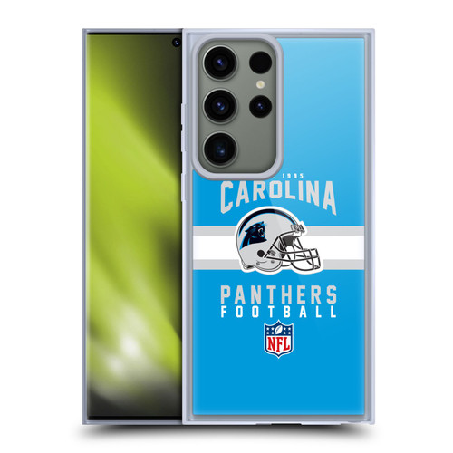NFL Carolina Panthers Graphics Helmet Typography Soft Gel Case for Samsung Galaxy S23 Ultra 5G & MagSafe