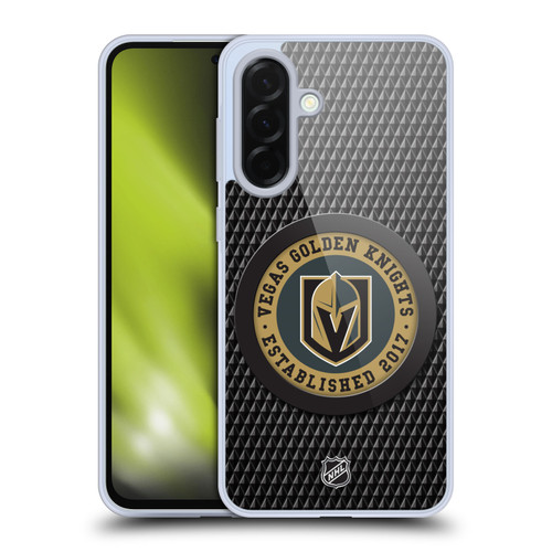 NHL Vegas Golden Knights Puck Texture Soft Gel Case for Samsung Galaxy A36 5G