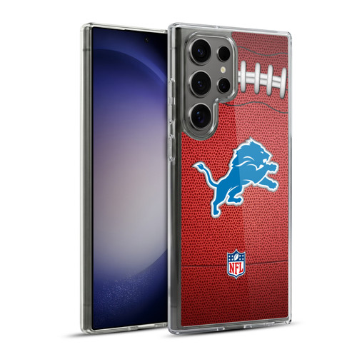 NFL Detroit Lions Graphics Football Soft Gel Case for Samsung Galaxy S23 Ultra 5G & MagSafe