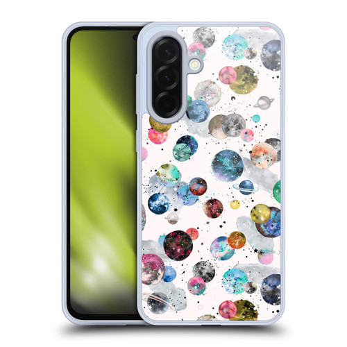 Ninola Colourful Patterns Space Planets White Soft Gel Case for Samsung Galaxy A36 5G