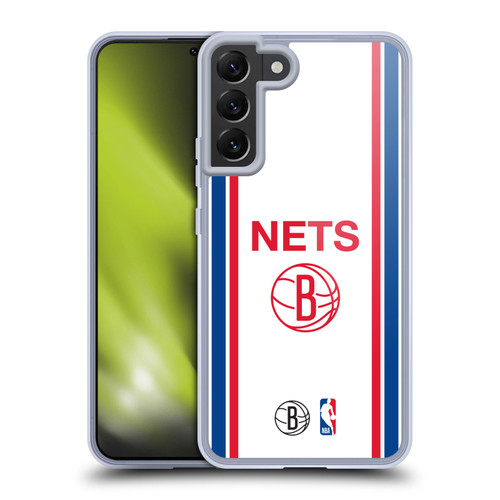 NBA Brooklyn Nets Logo Retro Design Soft Gel Case for Samsung Galaxy S22+ 5G & MagSafe